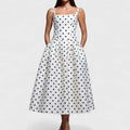 Sleeveless Chest Wrapping Dress Summer Women Sexy Backless Dot Strapless Ladies Maxi Party Dresses Fashion Streetwear Vestidos