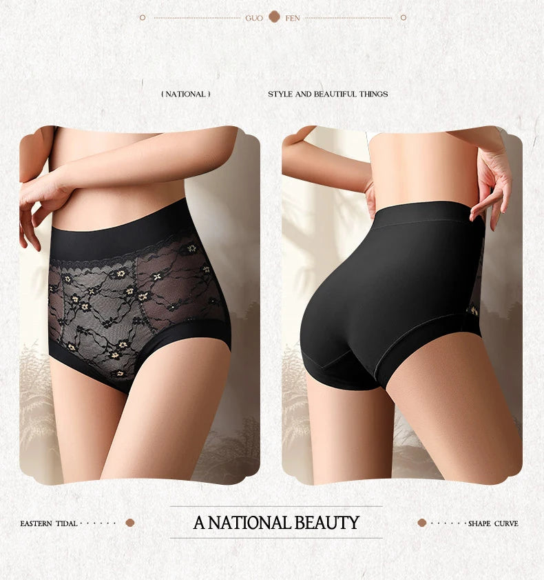 Lace High Waist Panties Woman Lifts Buttocks Fashion Belly Reducing Panties Set Pack Underwear for Women Women's Lingerie Sexy