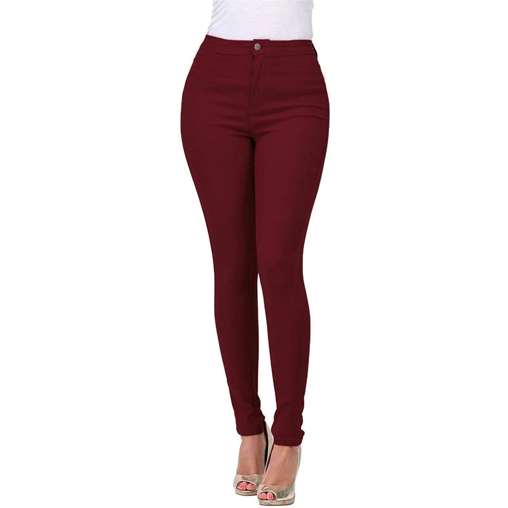 2025 New 7 Colors High Waist Slim Fit Jeans For Women Fashion Stretch Skinny Denim Pencil Pants Casual Female Trousers S-2XL