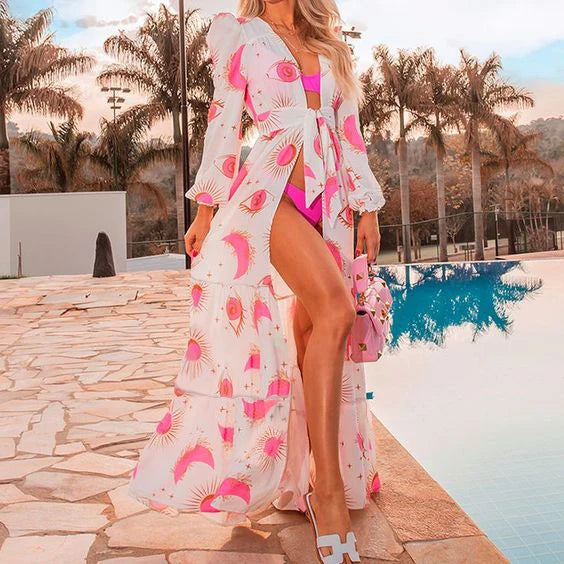 New Cover-ups Summer Women Beach Wear White Cotton Tunic Dress Bikini Bath Sarong Wrap Skirt Swimsuit Cover Up