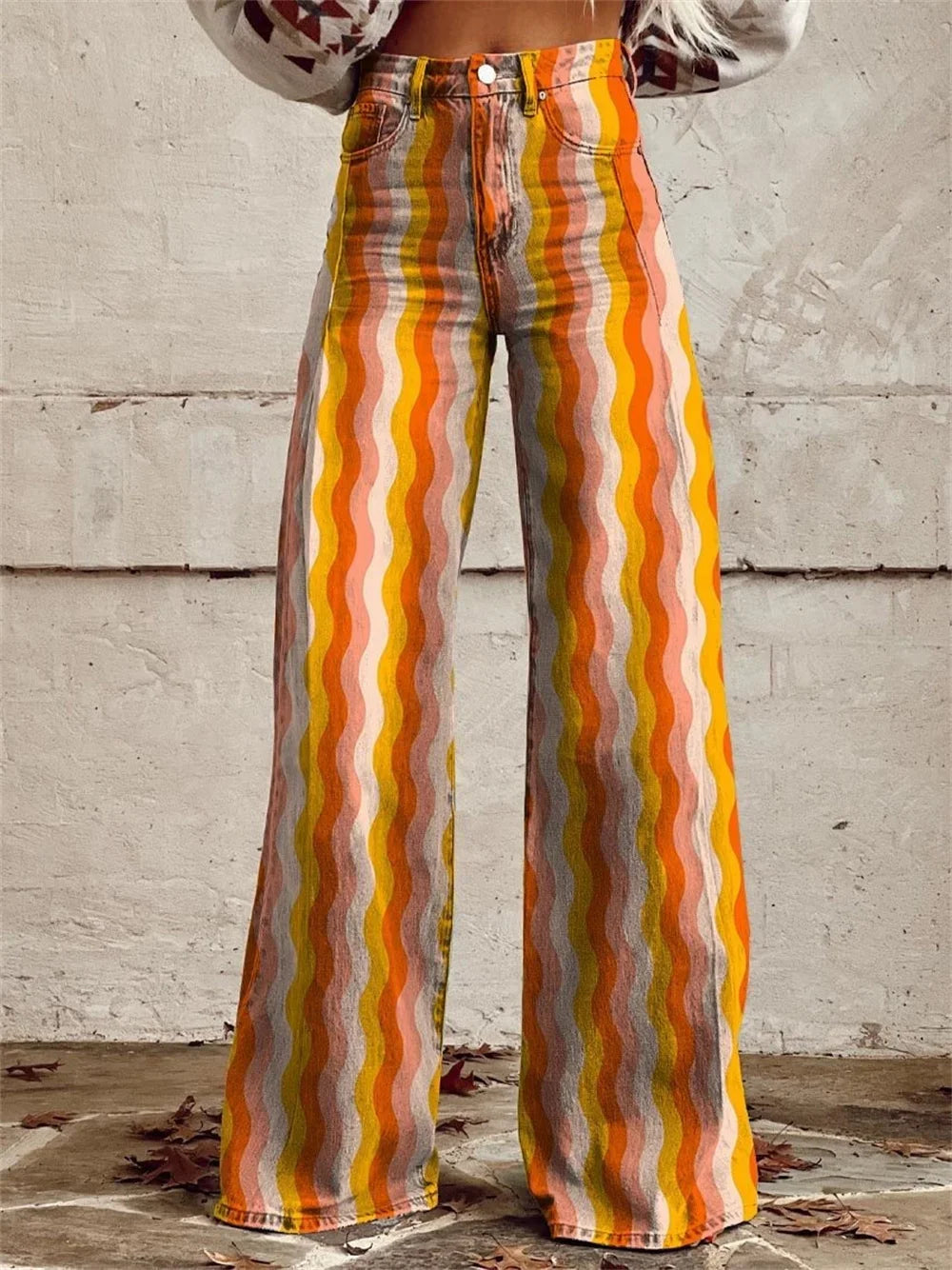 2025 Retro Fashion High Waisted Pants High Street Loose Wide Leg Denim Pants Women Harajuku Y2k Loose Jeans Women's Streetwear