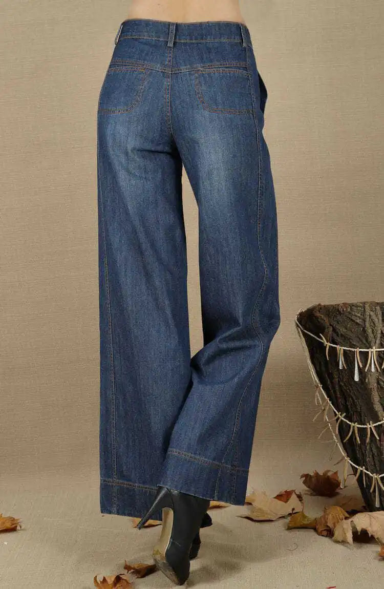 High Waist Wide Leg Jeans for Women 2024 Spring and Autumn Baggy Straight Trousers Casual New Slimming Wide Leg Pants