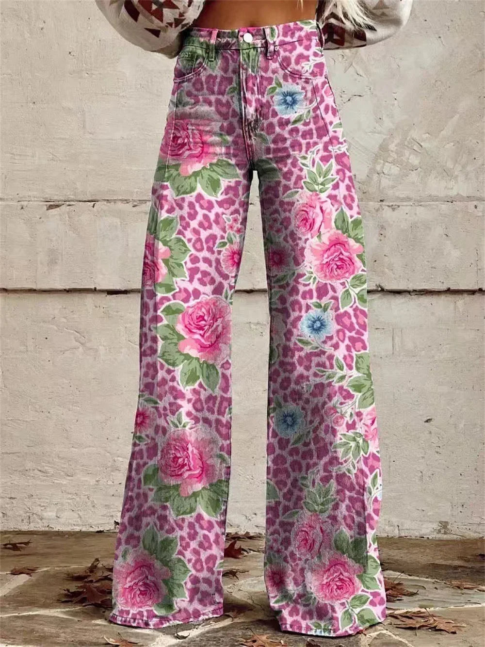 2025 Retro Fashion High Waisted Pants High Street Loose Wide Leg Denim Pants Women Harajuku Y2k Loose Jeans Women's Streetwear